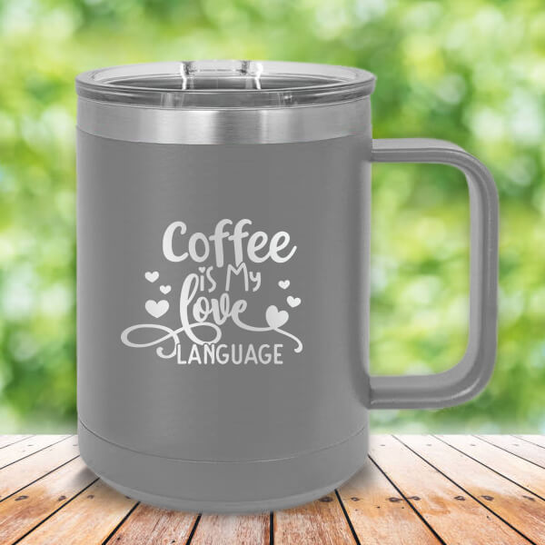 Coffee is My Love Language Cold Glass Cup / Ice Coffee Cup 