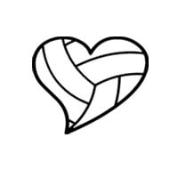 Volleyball Heart
